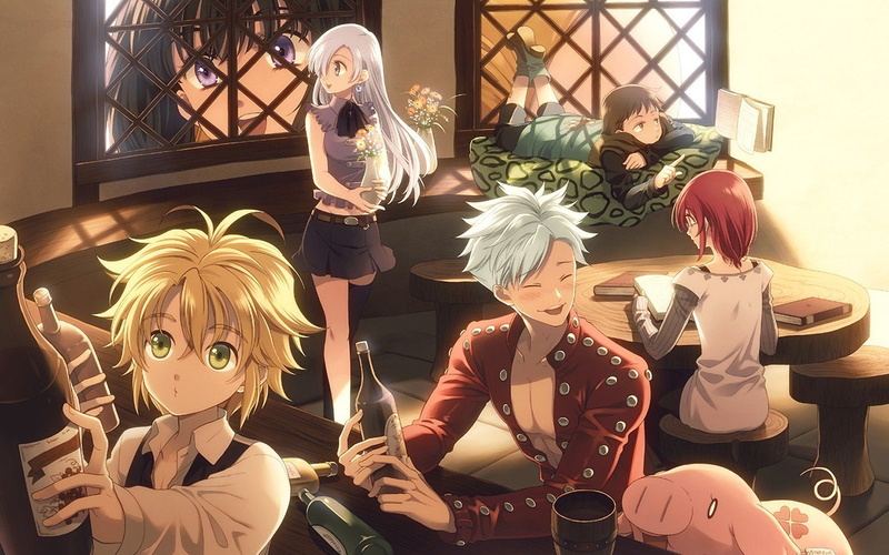 Diane (Sin Of Envy), Meliodas, 720P, Fairy King Harlequin, Gowther ( Sin Of Lust )