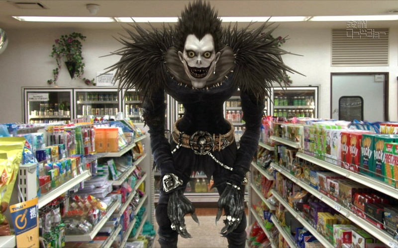 death note, supermarket, clown, scary, note, death, 720P