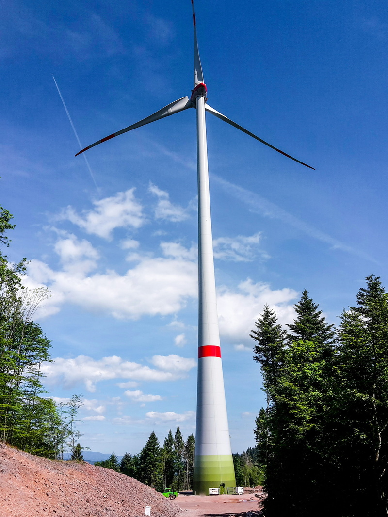 blue, erzbach, alternative energy, sustainable resources, plant, tall - high, low angle view, environment, turbine, 2K, power supply, pinwheel, outdoors