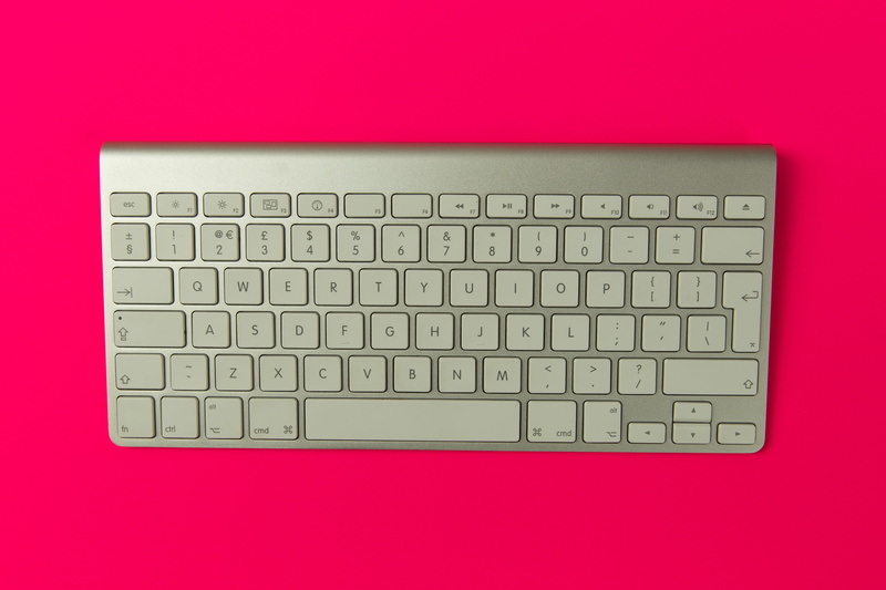 technology, colored background, computer equipment, computer part, no people, Apple wireless keyboard, letter, wireless, computer Key, pC, business, computer network