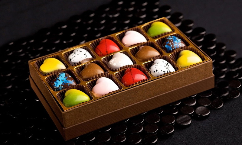 box - Container, box, still life, animal Egg, choice, allsorts, yellow, sweet, brown, large group of objects, sweet food, food, gift, temptation, chocolate