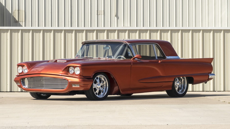 tangerine, cars, classic, ford, thunderbird, 720P, 1960