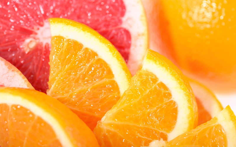 wedges, orange, slices, grapefruit, 2560x1600, photography, 2K, fruit