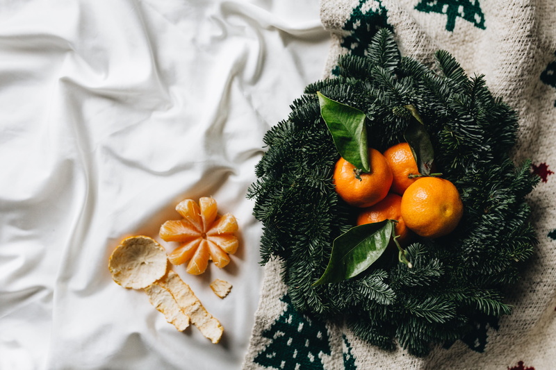 flatlay, decoration, flat, food and drink, indoors, citrus, life, star shape, food, fir tree, nature, 5K, high angle view, holiday, plant part, above