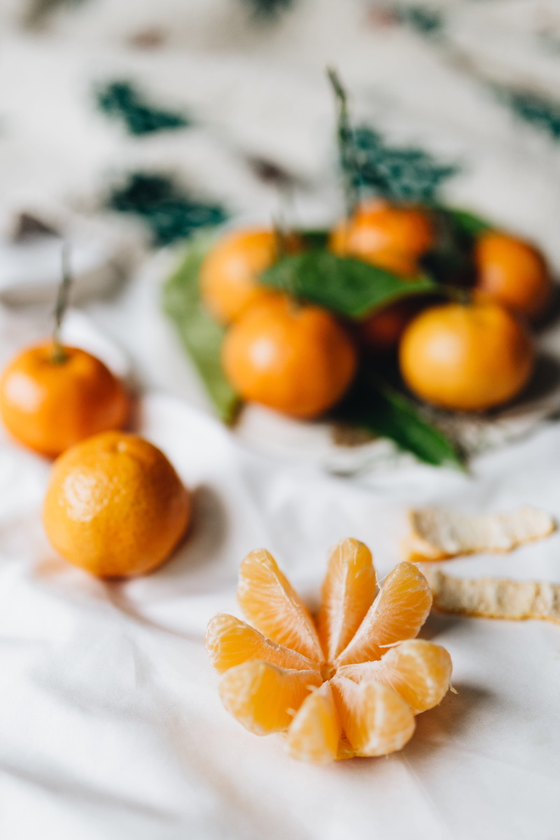 wellbeing, above, focus on foreground, citrus, food, flatlay, orange - fruit, orange color, citrus fruit, 4K, freshness, high angle view, indoors, flat