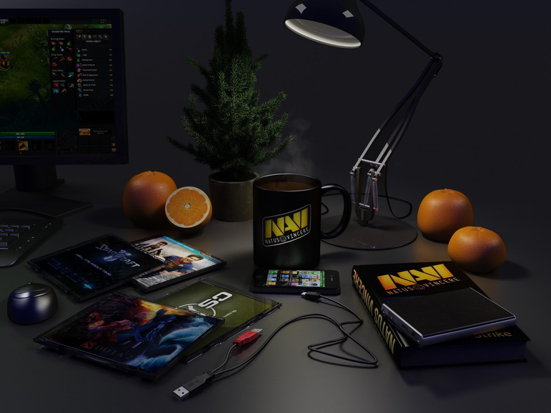 Natus vincere, plant, Navi, Table, connection, Mandarin oranges, publication, drink, technology, 1080P, no people, healthy eating, communication, laptop