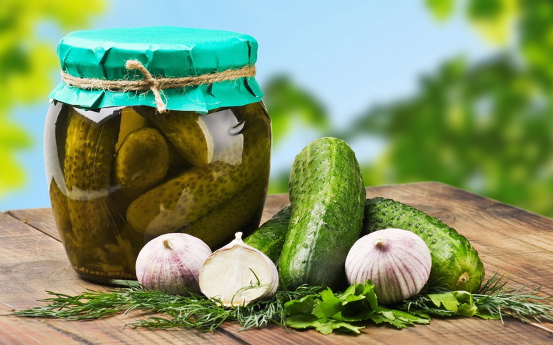 backgrounds, dieting, herb, nature, wood - Material, ripe, cooking, summer, vegetable, can, focus on foreground, vinegar, onion, cucumbers, drink, still life