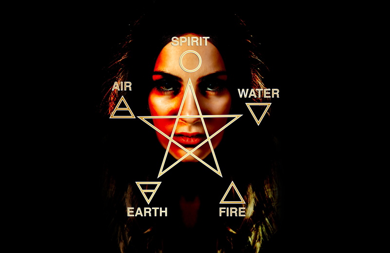 face, the witch, star shape, adults only, adult, s, mystical, studio shot, text, western script, human body part, portrait, mysticism, spirit, woman, view
