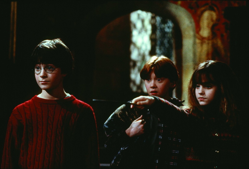 1080P, Hermione Granger, Emma Watson, Harry Potter, Daniel Radcliffe, Harry Potter and the Philosophers Stone, Rupert Grint, Ron Weasley