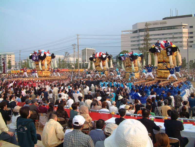 city, compared oyster, cultures, architecture, man festival, large group of people, stage, niihama taiko festival, 2K, day, group of people, festival