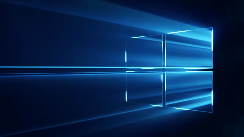 microsoft, bright, desktop, copy space, windows, dark, neon, forecasting, laser, light - natural phenomenon, reflection, 1080P, blue, futuristic, glowing