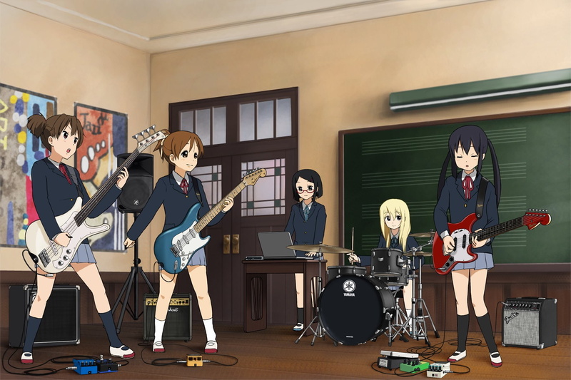 K-ON!, Sumire Saitō, 720P, Jun Suzuki, Ui Hirasawa, Azusa Nakano, Nao Okuda, Anime