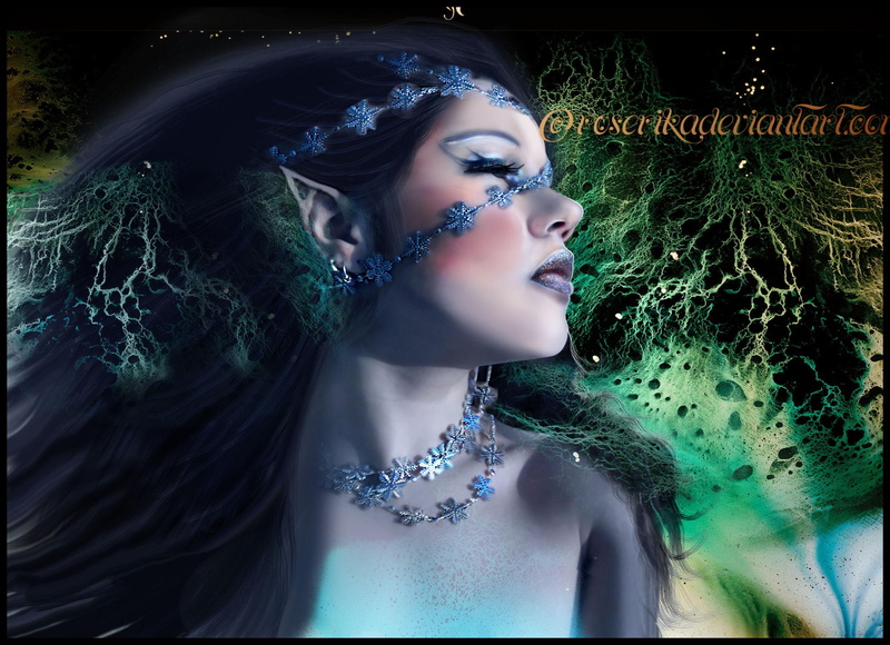 digital art, lovely, girls, women, roserika, photo manipulation, value, colorf, hair, spider, 1080P, beautiful