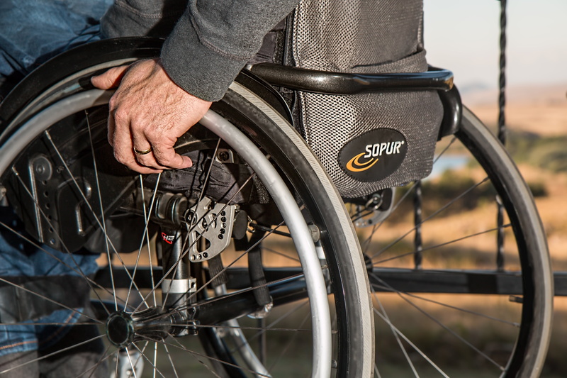 treatment, men, therapy, physiotherapy, rehabilitation, recovery, black, human body part, healthcare, medical, wheel, paraplegic, focus on foreground, cycling