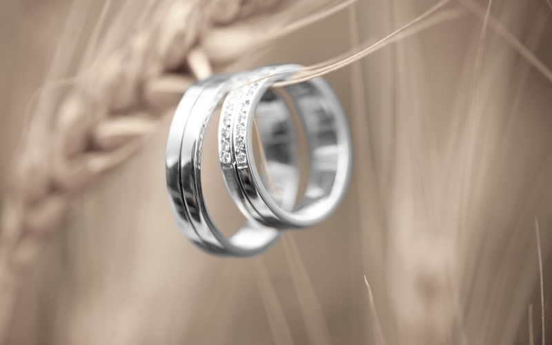 band, Platinum, silver, two, Rings, 2K, Couple, Token, Love