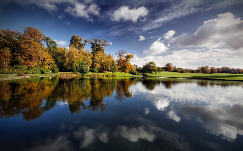 2K, landscape, leeds, lake, castle