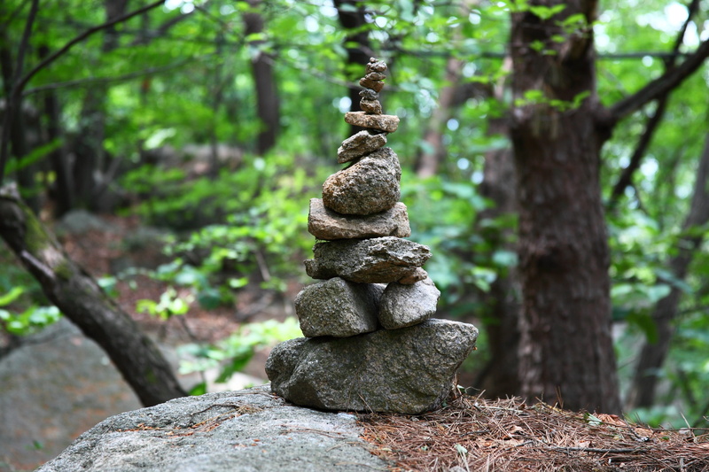 stack, no people, stone - object, day, stone tower, nature, solid, balance, genesis, land, 4K, rock, forest, mountain, outdoors, tranquil scene, zen-like