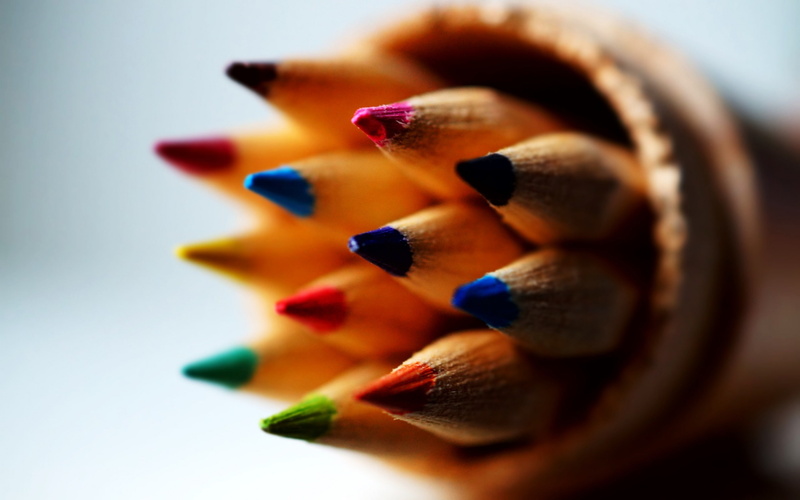 soft focus, women, selective focus, drawing, high, beauty, studio shot, multi colored, body part, blue, sharpened, pencils, human lips, beautiful woman