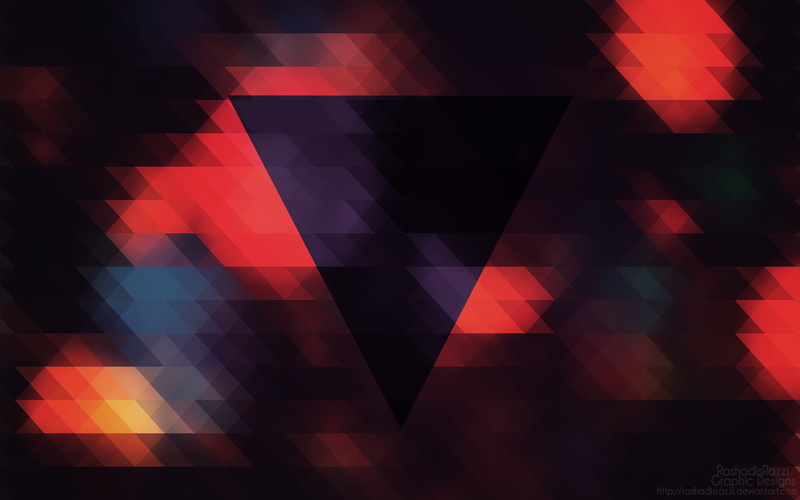 Geometrical, 2K, Dark, Triangles, Retina