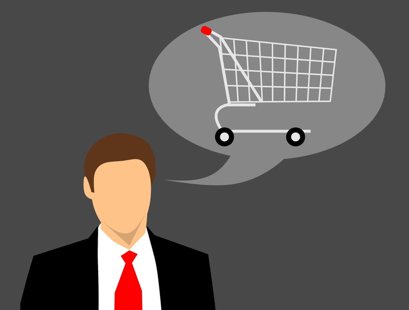 studio shot, symbol, sale, copy space, fashion, illustration, communication, shopping, black background, businessman, man, shopping center, shopping bag