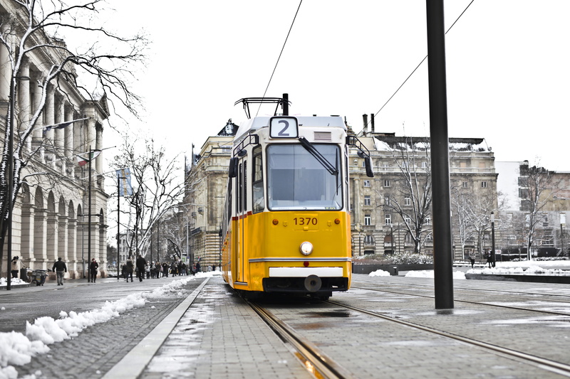 terminal, white, yellow, buildings, snow, track, transportation, day, nature, cable, train, train tracks, mode of transportation, electricity, rail transportation