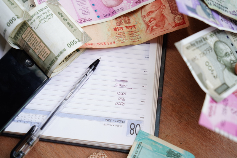 accounting, currency exchange, economy, global business, 5K, rupee, occupation, communication, currency, wealth, delhi, still life, bank, text, number