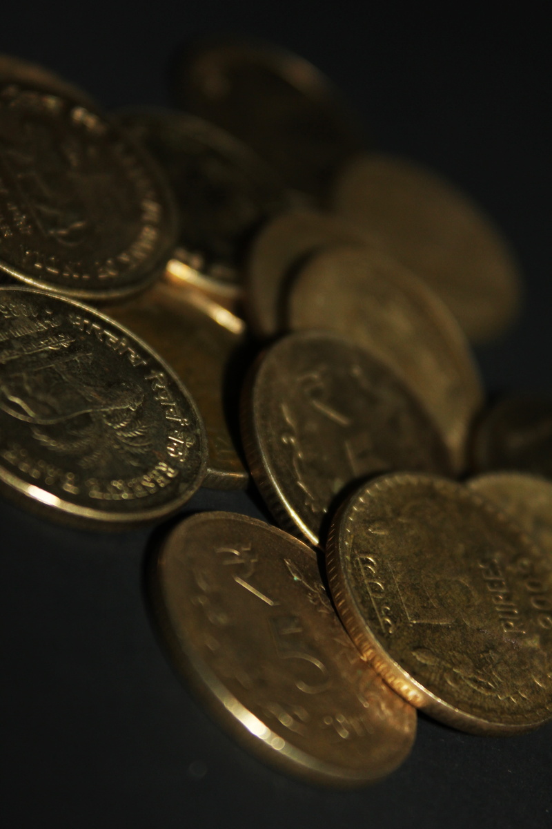5K, indoors, money, still life, silver colored, savings, financial, selective focus, gold colored, number, currency, studio shot, coin, rupees, economy