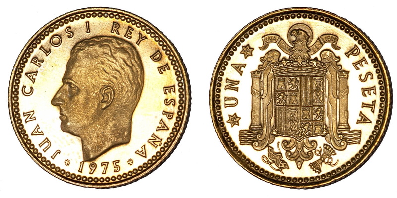 text, white background, business, coin, gold, studio shot, close-up, change, Currency, finance, two objects, europe, metal, cut out, Pesetas, circle, indoors