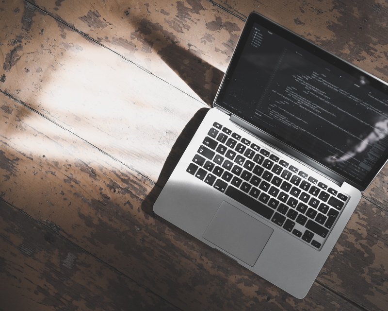 wooden floor, keyboard, computer monitor, development, laptop, no people, minimal, pro, wooden, desk, surface, wood - material, code editor, code, wireless technology