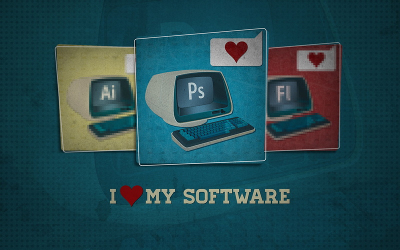 directly above, no people, representation, keyboard, text, I love my, colored background, studio shot, photoshop, security, safety, blue, western script