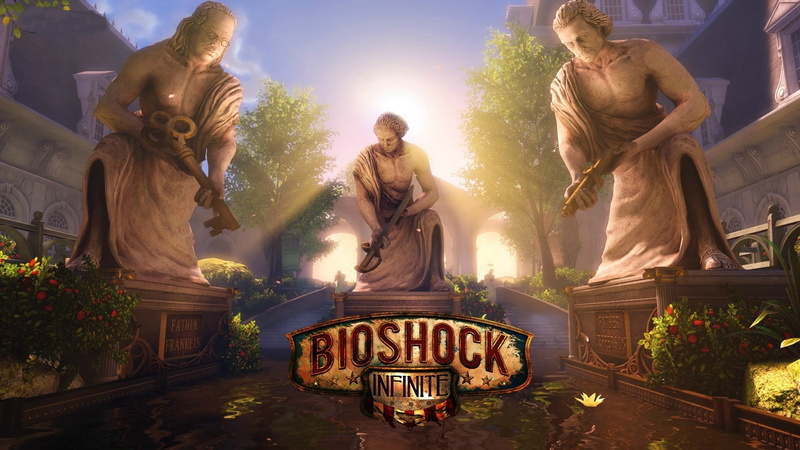swords, benjamin, video, bioshock infinite, george, art, washington, bioshock, hd, Garden, water, 1080P, scrolls, games, george washington, franklin, benjamin franklin