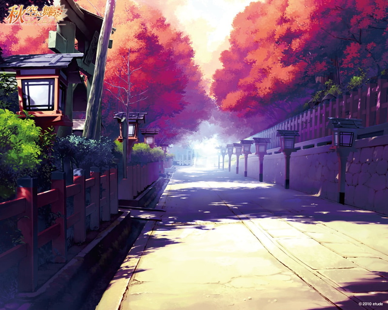 residential district, travel, trees, road, alley, change, house, anime, cultures, street, sky, building Exterior, plant, old-fashioned, park - Man Made Space