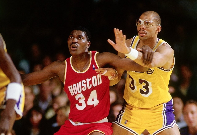 nba basketball houston houston rockets rockets los angeles los angeles lakers hakeem olajuwon kareem abdul jabbar, 720P