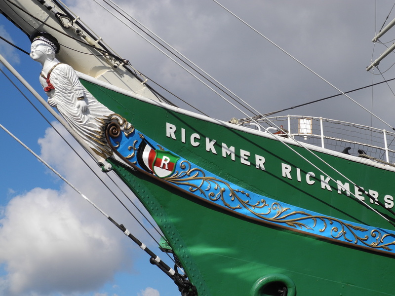 please appreciate, windjammer, harbour city, text, connection, flag, low angle view, please donate, transportation, sky, cable, landungsbrücken, landmark