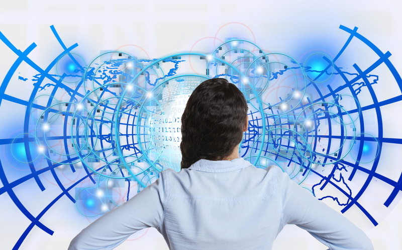 one, geometric shape, digital composite, null, pattern, binary, adult, worldwide, information, woman, secure, computer, mid adult, technology, holding