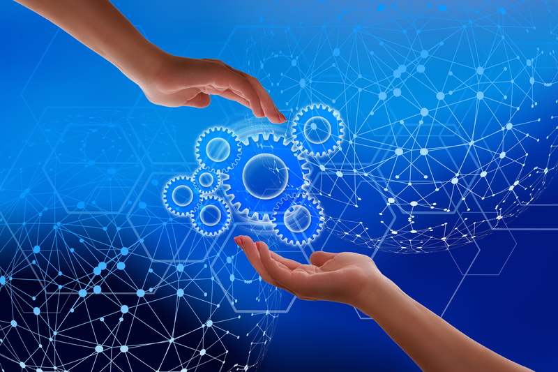 touching, human body part, space, star, digitization, global communications, global business, adult, galaxy, finger, human hand, social networking, wireless technology