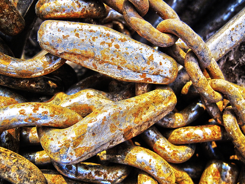 strength, obsolete, old, block chain, 2K, iron, iron chains, rusty, damaged, iron - metal, chain necklaces, weathered, corrosion, metal, chain, security