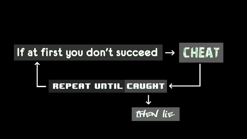 lie, cheat, succeed, 1080P, black, humor