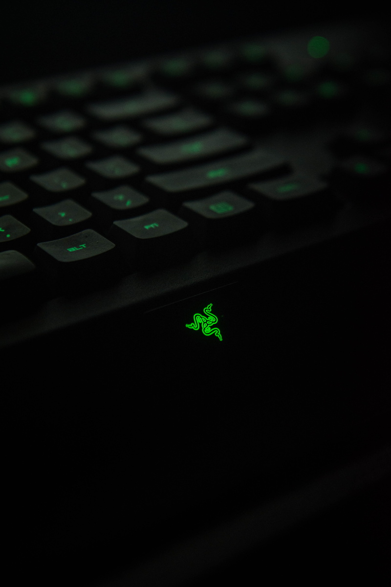 keyboard, gamingkeyboard, keypad, letter, push button, gaming, black background, illuminated, led, wireless technology, stage, hardware, mouse, 5K, close-up