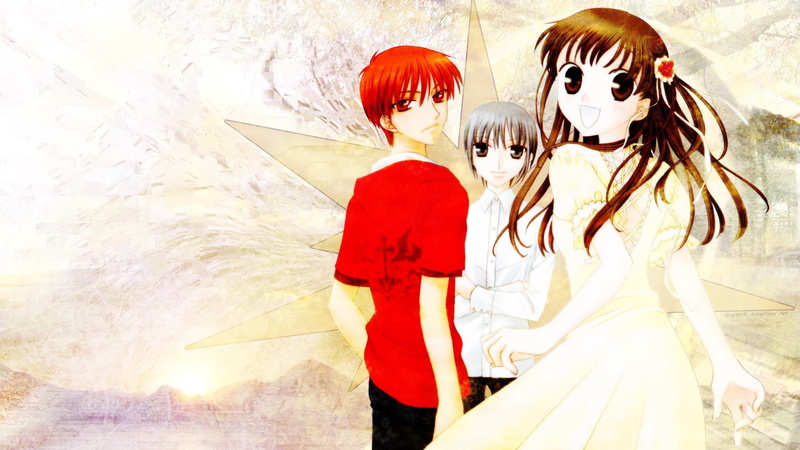 Fruits Basket, Anime, 1080P, Yuki Sohma, Tohru Honda, Kyo Sohma