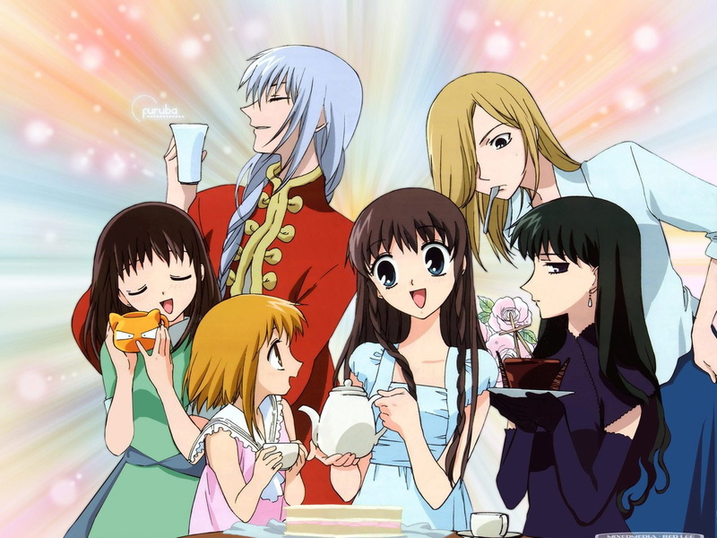 Saki Hanajima, Ayame Sohma, Kagura Sohma, Arisa Uotani, Tohru Honda, Anime, Fruits Basket, Kisa Sohma, 720P