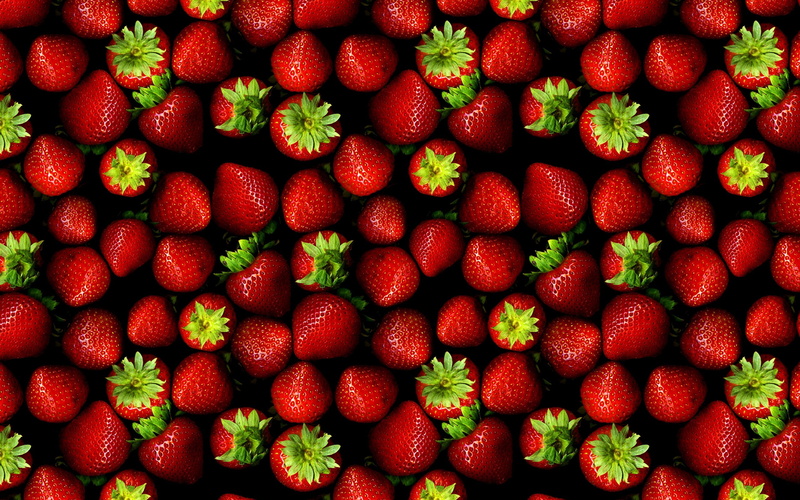 food, red, 2K, strawberries, fruit