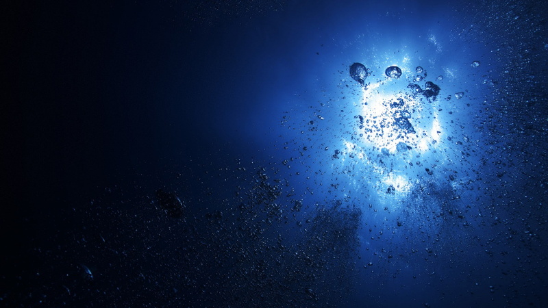 bubbles, water, underwater, 1080P, sea, nature