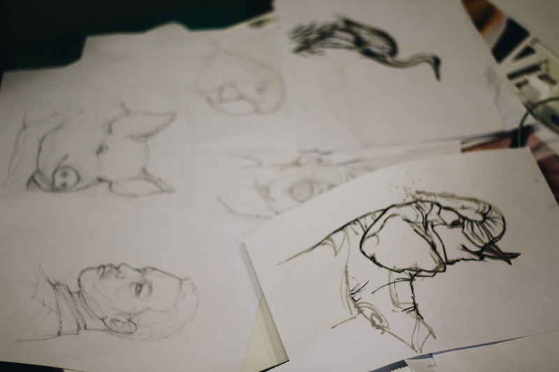 no people, architecture, sketch, drawing - activity, representation, art, pig, still life, creativity, paper, drawing - art product, scribble, 5K, activity