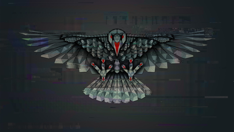 abstract, owl, eagle, 4K, digital art