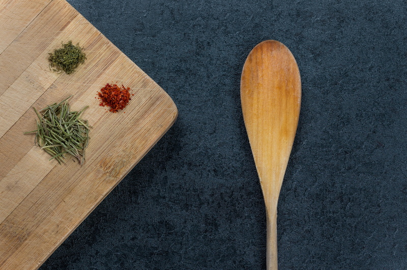 spice, red pepper, still life, studio shot, board, fibre, spoon, Boards, Chopping Board, health, wood - material, tree, kitchen, no people, plant, directly above
