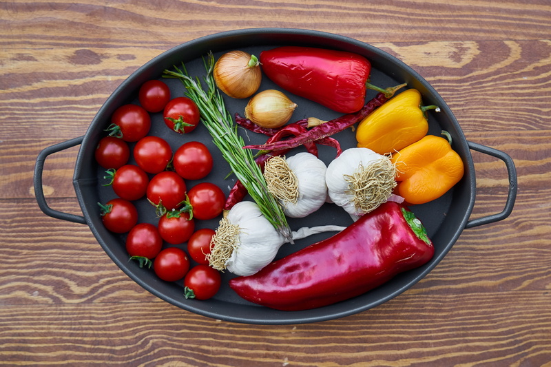 directly above, green, food, pan, background, cafe, restaurant, onion, color, variation, food photo, vegan, healthy eating, product photo, natural, spice