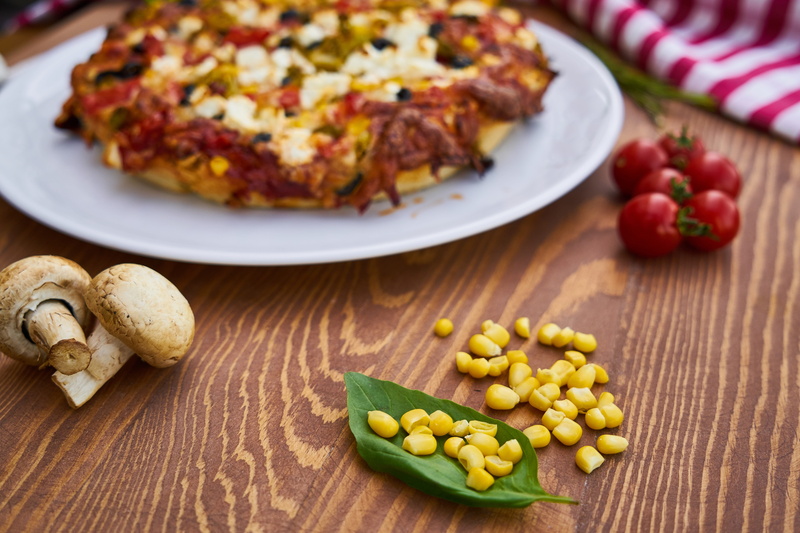 cheese, meat, flour, no people, snack, backgrounds, vegetable, fruit, freshness, still life, nutrition, close-up, nobody, wellbeing, pizza, focus on foreground