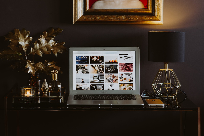 home office, work, computer, indoors, retro styled, golden, food and drink, iphone, home interior, arts culture and entertainment, gold frame, table, office