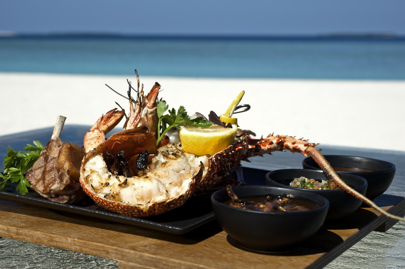 ocean, restaurant, beach, picnic, crayfish, 4K, sand, tropical, tahiti, island, lobster, view, dinner, lunch, barbecue